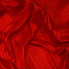 Dark Red Colour 100 Gm Raw Silk Fabric
