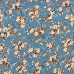 Multi Colour Georgette Printed Fabric