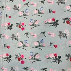 Multi Colour Crepe Printed Fabric