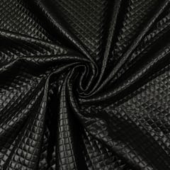 Black Colour Woolen Raxene Plain Fabric