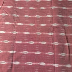 Onion Pink Colour Cotton Ikat Fabric