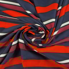 Multi Colour Crepe Printed Fabric