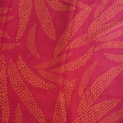 Pink Colour Platinum Chiffon Printed Fabric