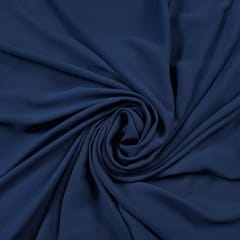 Navy Blue Colour Heavy Georgette Fabric (N266)