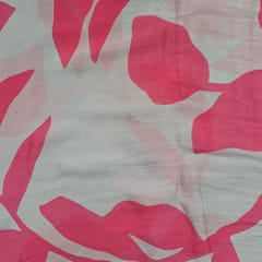 Majenta Colour Chiffon Printed Fabric