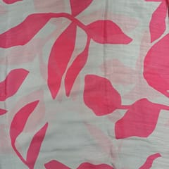Majenta Colour Chiffon Printed Fabric