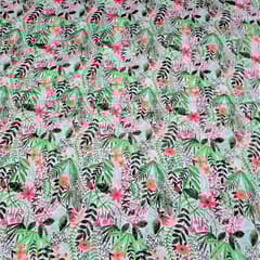 Multi Colour Chiffon Printed Fabric