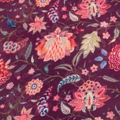 Multi Colour Georgette Printed Fabric