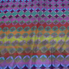 Multi Colour Chinon Chiffon Printed Fabric