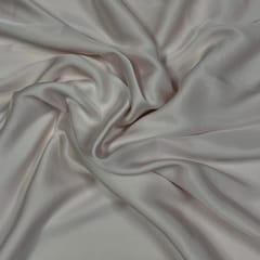 Off White Colour Armani Satin Fabric (N79LL)