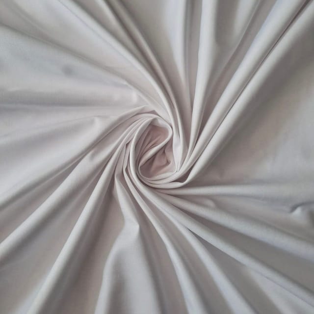 White Colour Cotton Linen Fabric