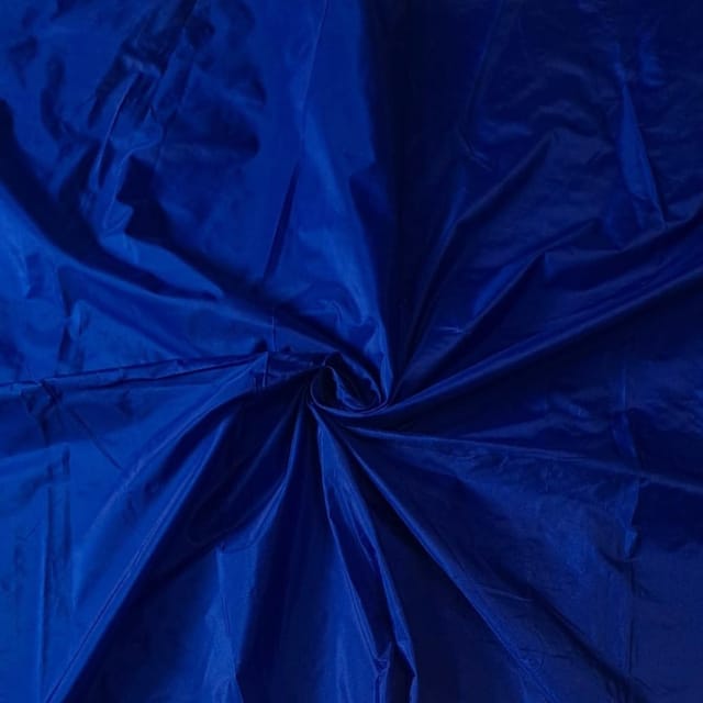 Blue Colour Poly Silk Fabric