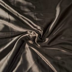 Brown Colour Poly Satin Fabric (N230)
