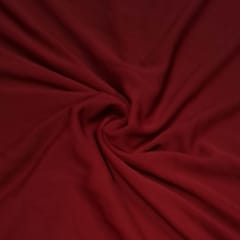 Maroon Colour Cross Georgette Fabric (N27D)
