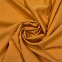 Orange Colour Banana Crepe Fabric