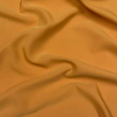Orange Colour Banana Crepe Fabric
