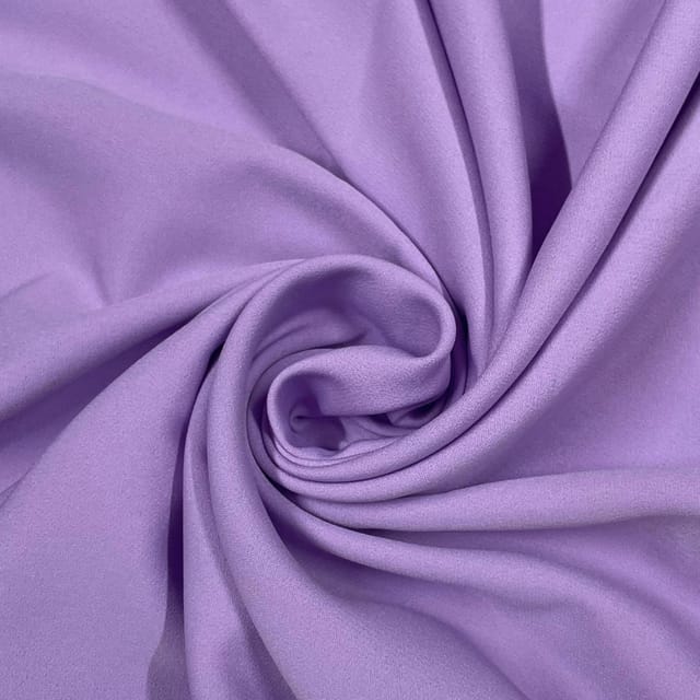 Lavender Colour Banana Crepe Fabric
