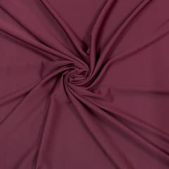 Wine Colour Banana Crepe Fabric
