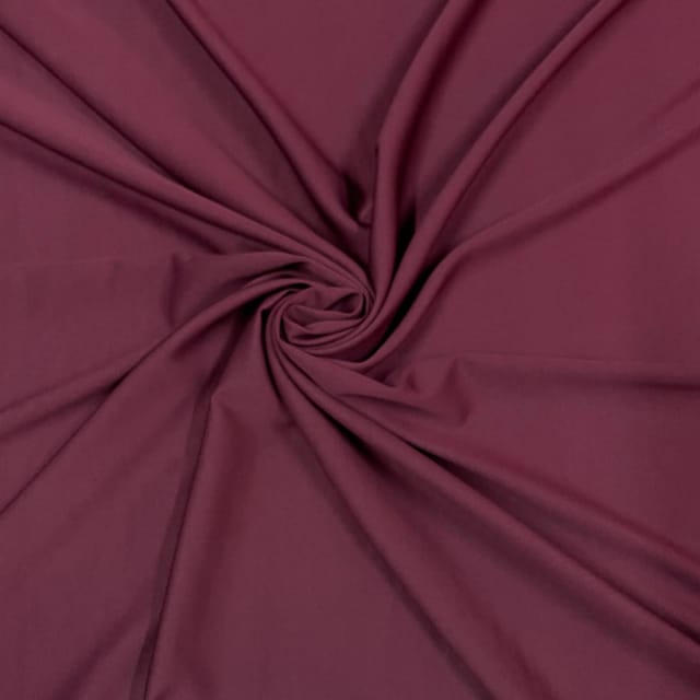 Wine Colour Banana Crepe Fabric