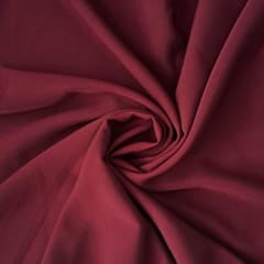 Maroon Colour Banana Crepe Fabric