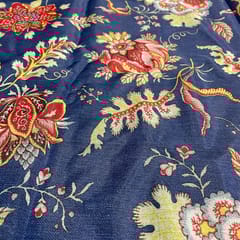 Multi Colour Organza Printed Fabric