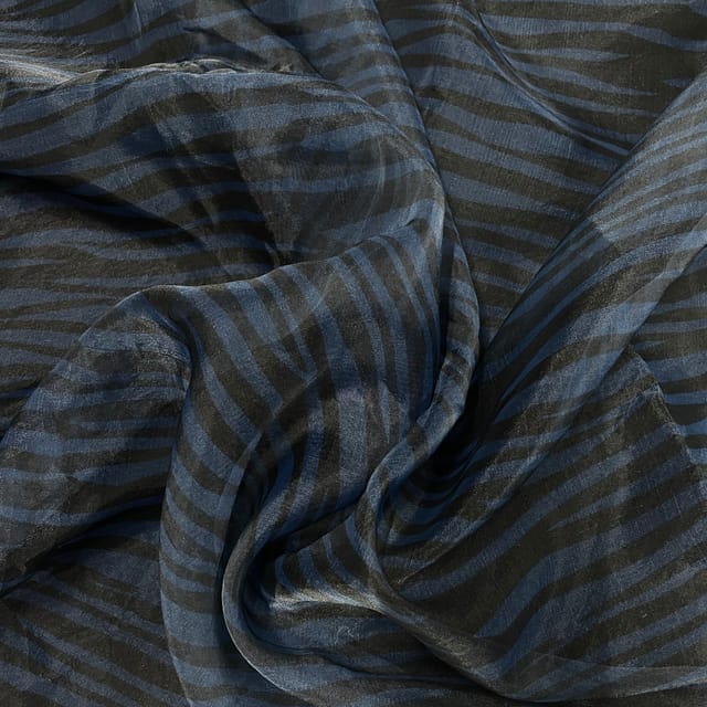 Multi Colour Organza Printed Fabric