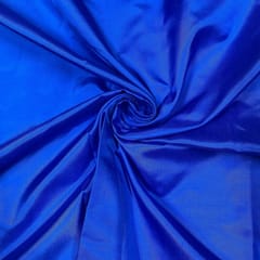 Royal Blue Colour Pure Satin Silk Fabric