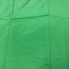 Green Colour Pure Satin Silk Fabric