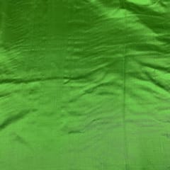 Green Colour Pure Satin Silk Fabric