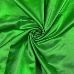 Green Colour Pure Satin Silk Fabric