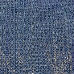 Blue Colour Net Embroidered Fabric