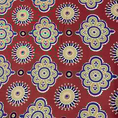 Multi Colour Muslin Printed Fabric