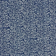 Indigo Colour Cambric Cotton Printed Fabric