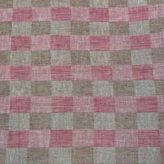 Pink Colour Yarn Dyed Cotton Fabric