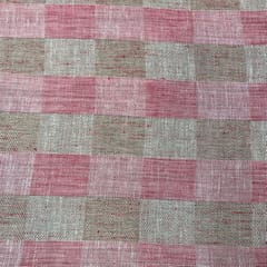 Pink Colour Yarn Dyed Cotton Fabric