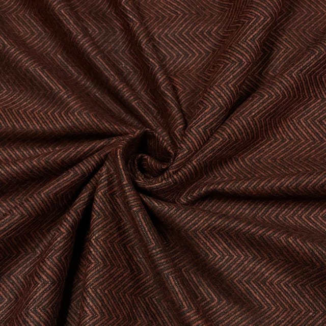 Rust Colour Tweed Fabric