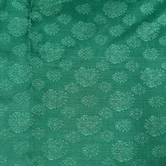 Green Colour Pure Tanschui Silk Fabric
