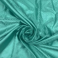 Turquoise Colour Pure Tanschui Silk Fabric