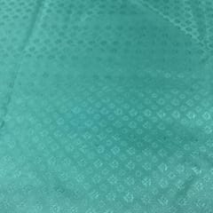 Turquoise Colour Pure Tanschui Silk Fabric