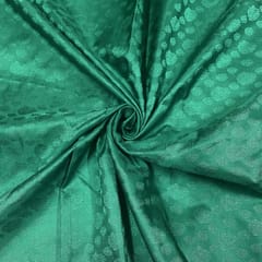 Green Colour Pure Tanschui Silk Fabric