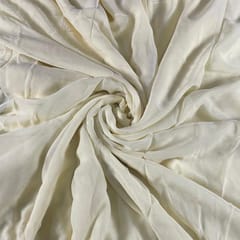 Cream Colour Georgette Fabric (N136L)
