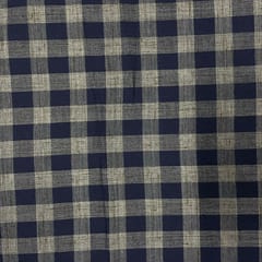 Navy Blue Colour Yarn Dyed Cotton Fabric
