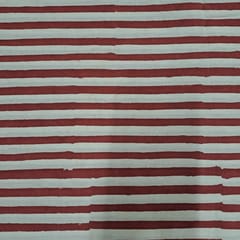 Maroon Colour Cambric Cotton Printed Fabric