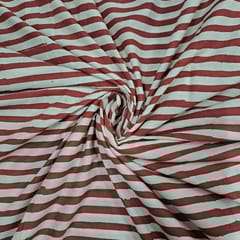 Maroon Colour Cambric Cotton Printed Fabric