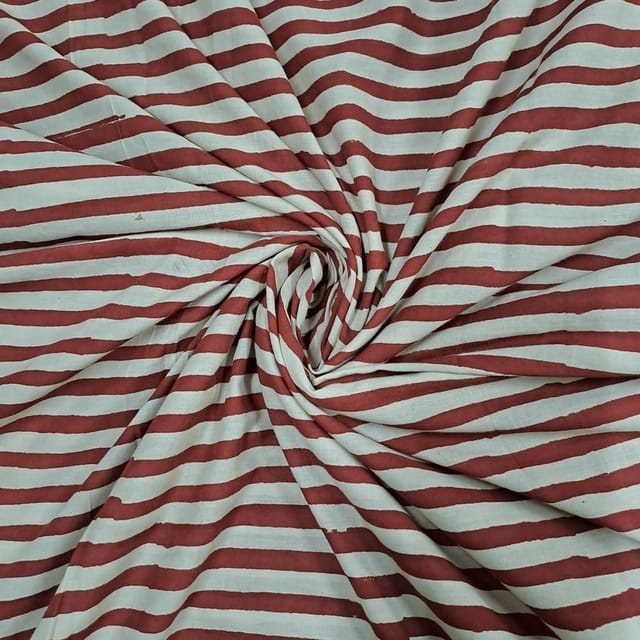 Maroon Colour Cambric Cotton Printed Fabric