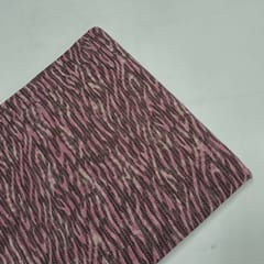 Lilac Colour Cambric Cotton Kantha Printed Fabric