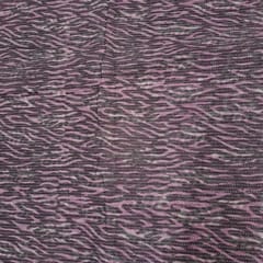 Lilac Colour Cambric Cotton Kantha Printed Fabric