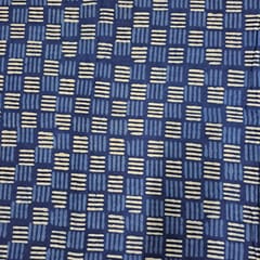 Indigo Colour Cambric Cotton Dabu Printed Fabric