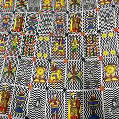 Multi Colour Crepe Printed Fabric