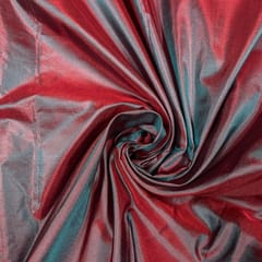 Maroon and Grey Colour Two Tone Pure Silk Fabric